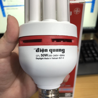 Đèn Compact Điện Quang ĐQ-CFL-4U-F14-50W-DL-E27