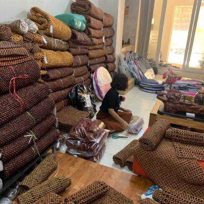 Chiếu Hạt Gỗ Trắc Miếng Cao Cấp - Kích Thước 1,8mx2m ( video , hình thật )