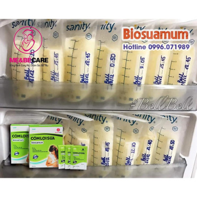 Cốm lợi sữa Biosuamum  loại10 gói x 3 g giúp  Sữa về tràn trề 