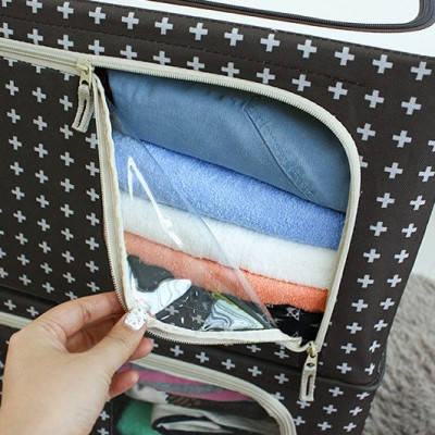 COMBO 2 TÚI ĐỰNG QUẦN ÁO KHUNG THÉP 56L-LIVING BOX 56L