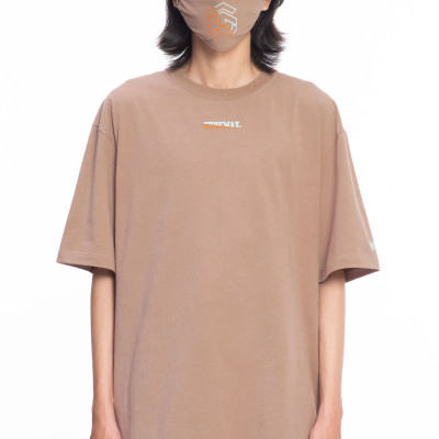 5THEWAY /two-tone line/ BIG LOGO MASK in GREIGE aka Khẩu Trang Nâu Nhạt