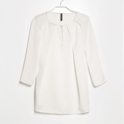 Áo Kiểu Nữ Cổ Tròn Tay Lỡ Mango 23050007 - Mã Màu 10