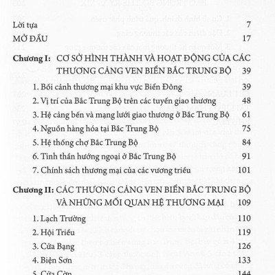 Các Thương Cảng Ven Biển Bắc Trung Bộ Thế Kỷ X - XIX