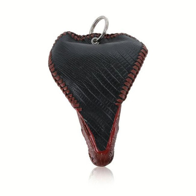 HT8287 - Móc khóa đầu cá sấu Huy Hoàng cỡ lớn màu nâu đỏ