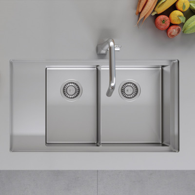 Chậu rửa chén inox Hafele  HS21-SSD2S90M