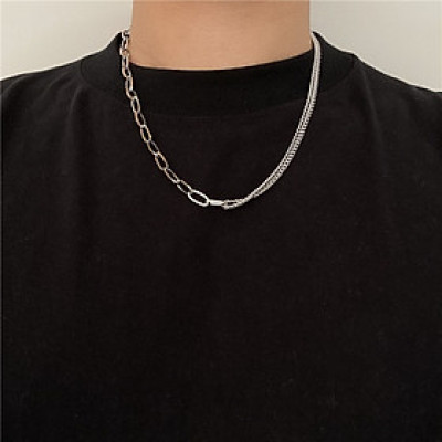 Dây chuyền vòng cổ thời trang unisex mix 2 lớp titan không gỉ