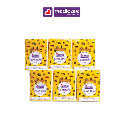 Khăn giấy bỏ túi MEDiCARE bịch 6 gói
