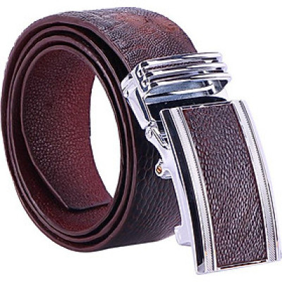 Thắt Lưng Nam Da Đà Điểu Bản Lớn Trơn Huy Hoàng HT4426 - Nâu Đất