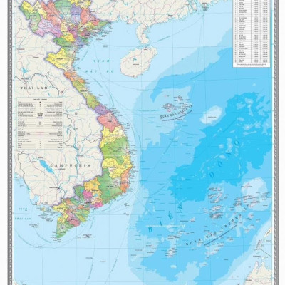 Tranh hành chính Việt Nam 34 tỉnh thành - Ép bóng đẹp