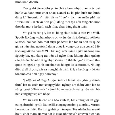 Spotify Và Những Chuyện Chưa Kể