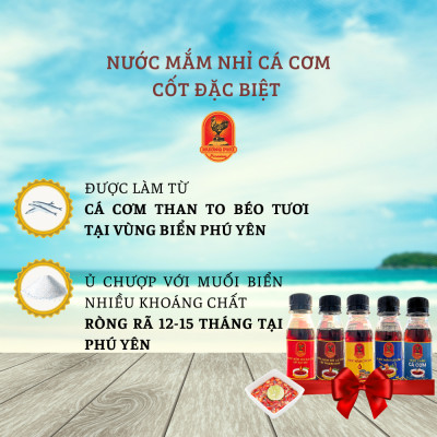 Combo 5 Loại Mẫu Thử Nước Mắm Cá Cơm Hương Phú - Mẫu Thử