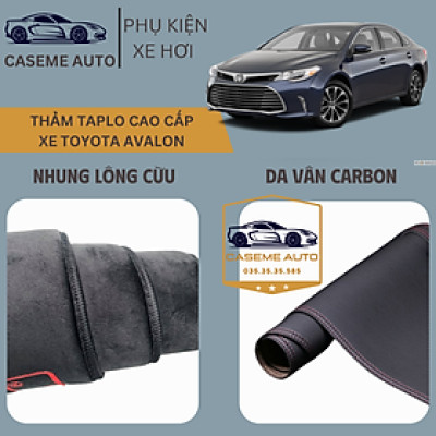 [TOYOTA AVALON] Thảm Taplo 3 Lớp Dành Cho Xe TOYOTA AVALON, Nhung Lông Cừu Và Da Vân Carbon Cao Cấp - Hàng Chính Hãng