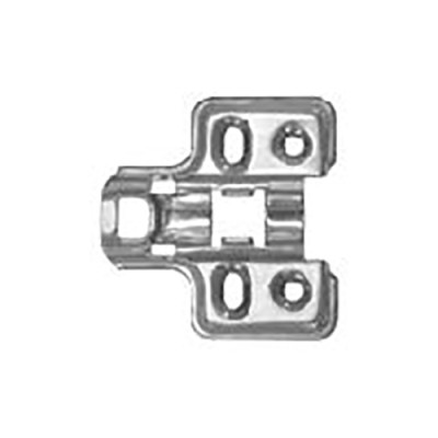 Bản lề giảm chấn Hafele Inox 304 trùm nữa - Cong vừa - 315.06.751 + Đế bản lề