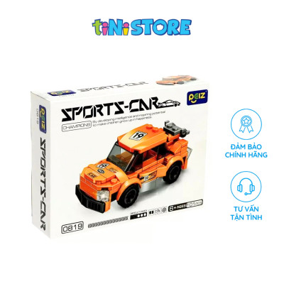 Đồ chơi lắp ráp xe đua màu vàng 101 mảnh Value Toys