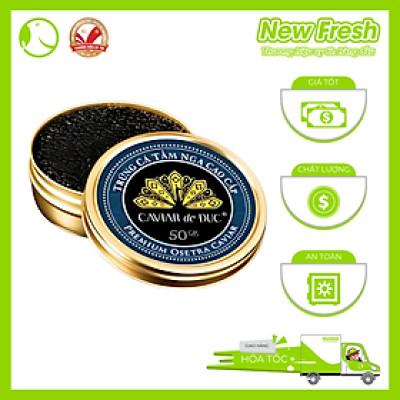 Trứng Cá Tầm Caviar de Đuc Nga Cao Cấp - Hộp 50Gr
