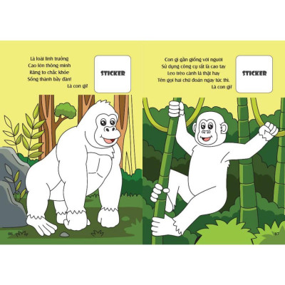 Sách - Bé Tô Màu Khám Phá - Kèm 20+ Hình Dán Sticker Vui Nhộn - Combo 6 Cuốn - Việt Thư