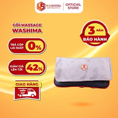 Gối massage Washima, công nghệ hồng ngoại Nhật Bản, giúp thư giãn, giải toả cơn đau nhức hiệu quả