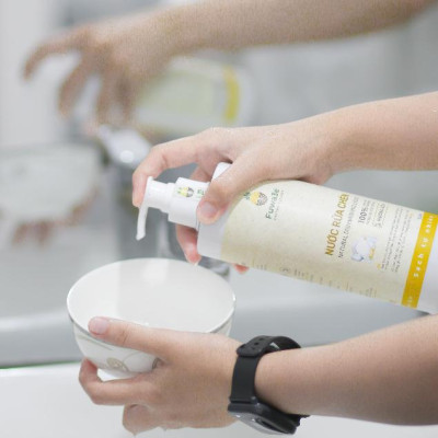 [ Nước rửa chén bát Fuwa3e 3,8L an toàn cho bé ] enzym dịu nhẹ sạch nhanh chén đĩa không nhờn rít