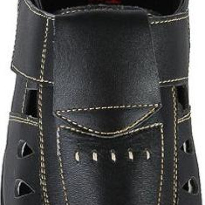 Giày rọ nam Huy Hoàng da bò màu đen HT7786