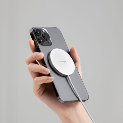 Sạc Không Dây 15W Inostyle Magese Wireless Charger Dành Cho Điện Thoại Của Bạn IMWC100SLV Hàng Chính Hãng