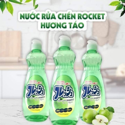 Bộ 3 Dung dịch rửa bát chén chiết xuất từ thiên nhiên hương táo - Hàng Nội Địa Nhật
