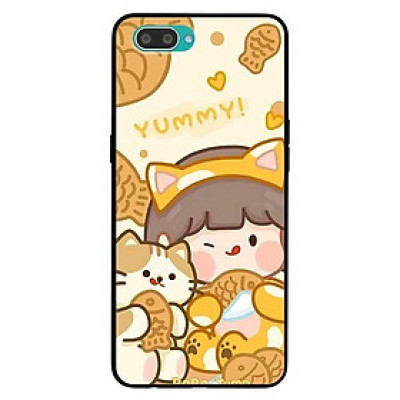 Ốp lưng dành cho Oppo A3s - Realme C1 - A12e - Realme 2 mẫu Cô Gái Ăn Kem