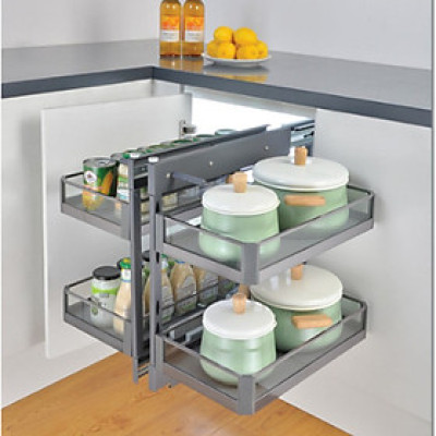 Kệ Liên Hoàn Âm Tủ Inox Hộp Vách Kính Grob GK-90A - Hàng Chính Hãng