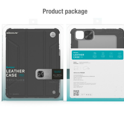 Bao da cao cấp cho iPad Pro 11 (2021) hàng chính hãng Nillkin Bumper Leather có nắp bảo vệ camera