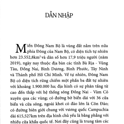 Xã Hội Đông Nam Bộ Từ Khởi Thủy Đến Đầu Thế Kỷ XXI