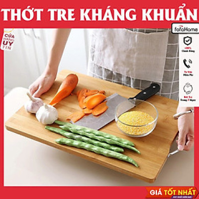 Thớt Gỗ Tre Có Khuy Treo Siêu Bền Đẹp Thớt Tre Kháng Khuẩn Loại 24x34cm