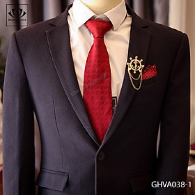 Ghim cài áo, ghim cài áo vest nam, cài áo vest nam- Ghim cài màu bạc GHVA038