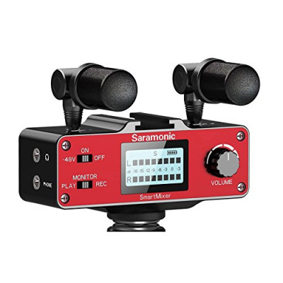 Micro Thu Xử Lý Âm Thanh Dành Cho Điện Thoại Saramonic Smart Mixer - Tương Thích Với Iphone và Android - Hàng Chính Hãng 