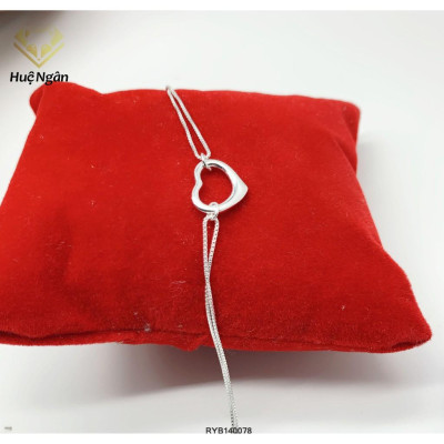 Lắc tay bạc 925 Huệ Ngân - Trái tim tình yêu RYB140078