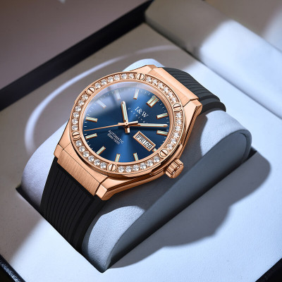 Đồng Hồ Nam I&W Carnival 55851G7 Chính Hãng Full Box Chống Nước Kính Chống Xước Dây Silicon Cao Cấp BH 60T (Máy Cơ Tự Động)