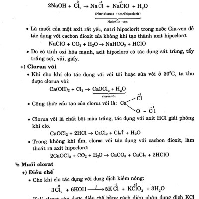 Sơ Đồ Và Chuỗi Phản Ứng Hóa: Vô Cơ 10-11-12