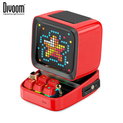Loa bluetooth Divoom Ditoo Plus 10W - Hình dáng máy tính cổ, màn hình LED 256 Full RGB, tích hợp nhiều tính năng trên app Divoom - HÀNG CHÍNH HÃNG