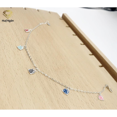 Lắc chân bạc Ý 925 Huệ Ngân- Mèo Kitty JL038
