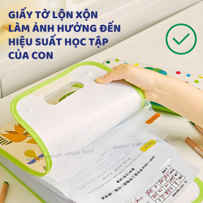 Túi đựng tài liệu dọc nhiều ngăn A4 cầm tay Mideer Accordion Folder