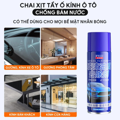 Bình Xịt Tạo Bọt Tẩy Màng Dầu, Cặn Canxi Trên Kính Ô Tô - Hiệu Quả Cao Với Công Nghệ Nano