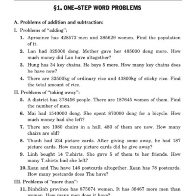 Sách - Toán Đố Lớp 5 - Word Problems Primary Maths 5 (HA)