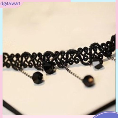 Vòng cổ choker phối ren đính đá sành điệu cho nữ