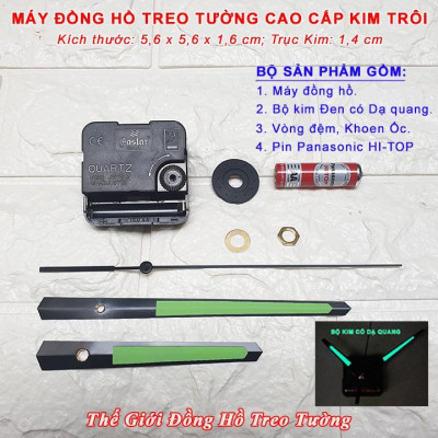 Máy Đồng Hồ EASTAR Kim Trôi Độ Chính Xác Cao – Bảo Hành 2 Năm – Bộ Kim Đen Có Dạ Quang – Tặng Pin Panasonic HI-TOP