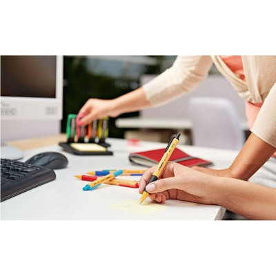 Bút bi bấm STABILO pointball POINT ( Xanh, Đen, Đỏ, Xanh lá, Tím, Xanh nhạt) - Xanh lá