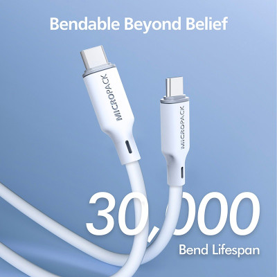 Cáp Sạc MicroPack POWER LINK C1 MC-C60 USB-C to C 60W Soft Silicone 120cm Nhiều Màu Sắc Lựa Chọn Hàng Chính Hãng