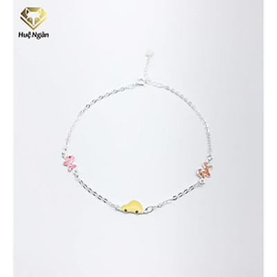 Lắc chân bạc Ý 925 Huệ Ngân- HORSE and CAR RYBJ50028