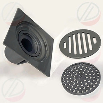 Hố Ga Phểu Thoát Sàn Lọc Rác Chống Hôi Bằng Nhựa ABS Không Lo Gỉ Sét - Nhiều màu mặt vuông 12x12cm