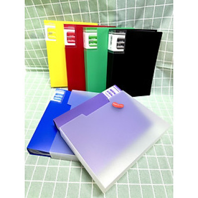 Bìa Hộp-Bìa Hồ Sơ A4 - 80 Lá Kidario Chất Liệu Nhựa An Toàn Khi Sử Dụng, Đựng Được Nhiều Hồ Sơ, Có Thể Dùng Làm Album Ảnh Khổ A4 , Đựng Bản Vẽ Màu Sắc Đa Dạng