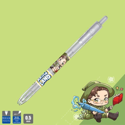 Bút Gel 0.5 mm - Nhân Vật Akooland Tahi - Thiên Long - GEL-074/AK - Mực Đen