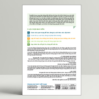 5 Lựa Chọn Cho Năng Suất Vượt Trội (The 5 choices To Extraordinary Productivity) - PACE Books