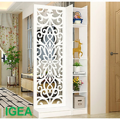 VÁCH NGĂN HOA LÁ TÂY LIỀN 1 KỆ (1m9x90cm)